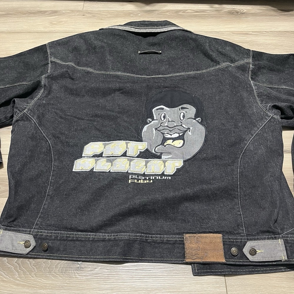 Platinum Fubu Fat Albert‎ And The Junk Yard Gang Denim Jean Jacket 3XL
